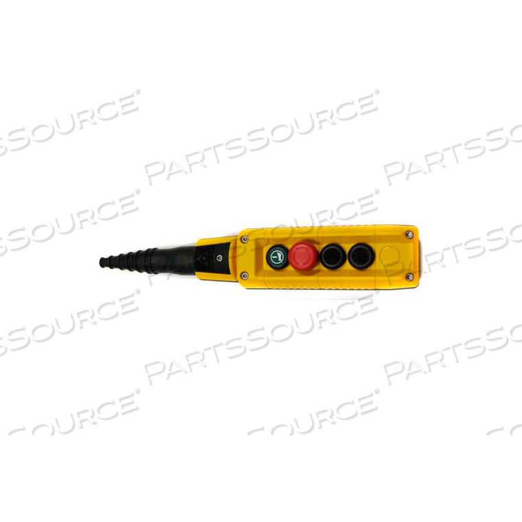 T.E.R., MIKE PENDANT, 4 BUTTON, YELLOW, 2-SPEED BUTTONS by Springer Controls Co. Inc