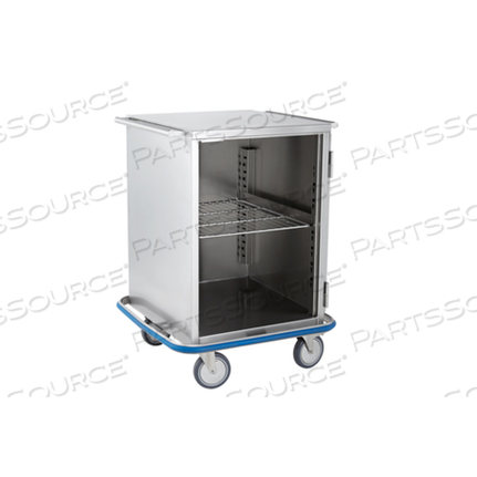 MINI CASE CART 29 5/8"W X 40 1/2"H X 29"D W/(1) S/S WIRE PULLOUT SHELF W/(1) DOOR by Blickman
