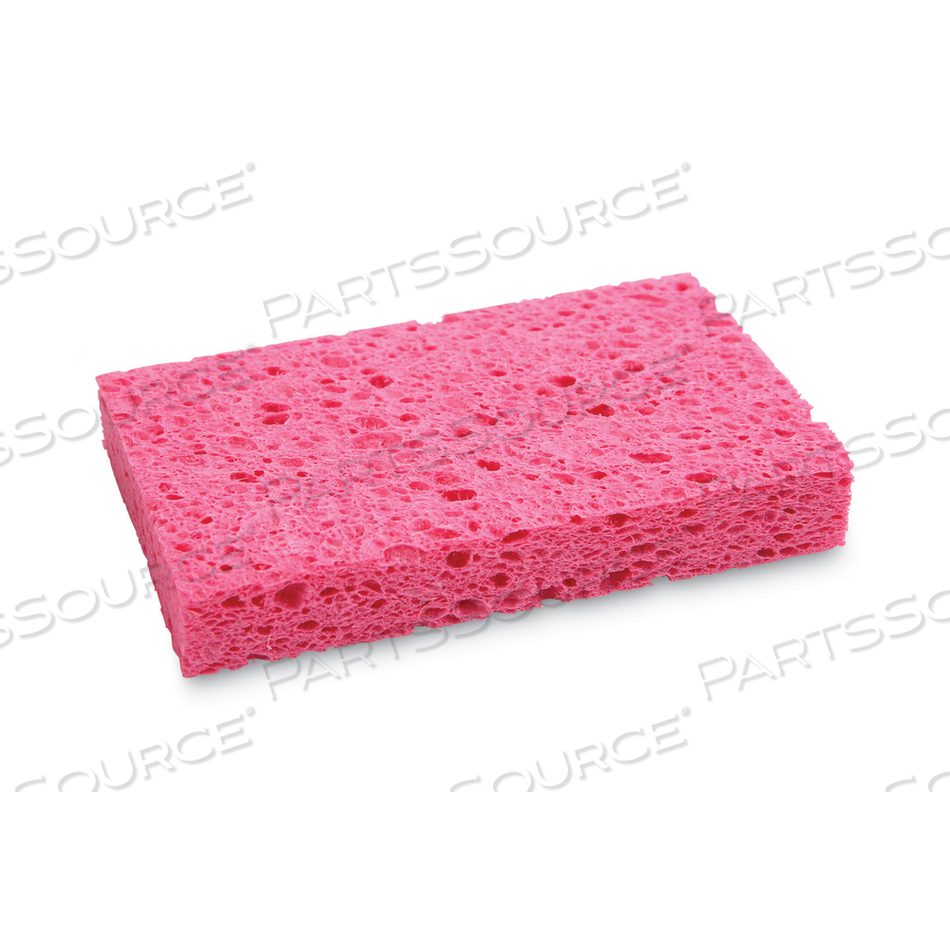 SMALL CELLULOSE SPONGE, 3.6 X 6.5, 0.9" THICK, PINK by Boardwalk SMALL CELLULOSE SPONGE, 3.6 X 6.5, 0.9" THICK, PINK by Boardwalk