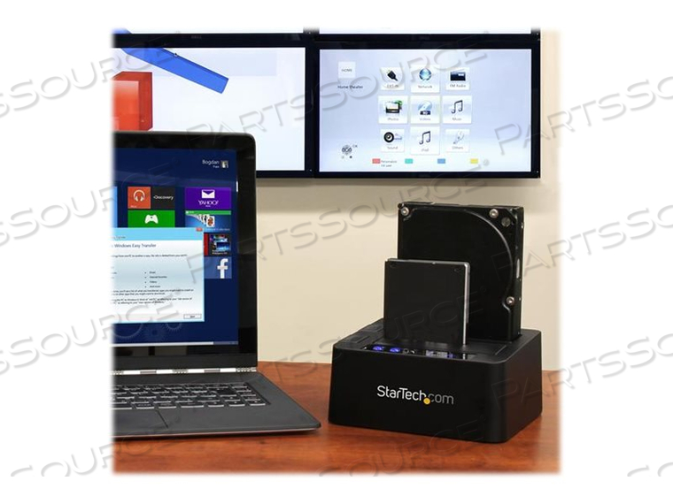 DUAL BAY HARD DRIVE DUPLICATOR DOCKING STATION, EXTERNAL BACKUP / RECOVERY / CLO by StarTech.com Ltd.