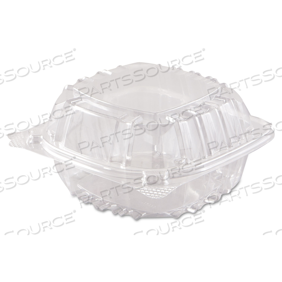 CLEARSEAL HINGED-LID PLASTIC CONTAINERS, 5.8 X 6 X 3, CLEAR, PLASTIC by Dart Container Corporation