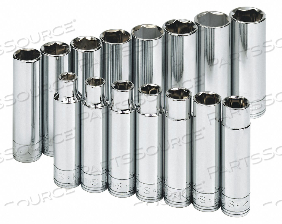 SOCKET SET METRIC 1/2 IN DR 15 PC by SK Professional Tools SOCKET SET METRIC 1/2 IN DR 15 PC by SK Professional Tools