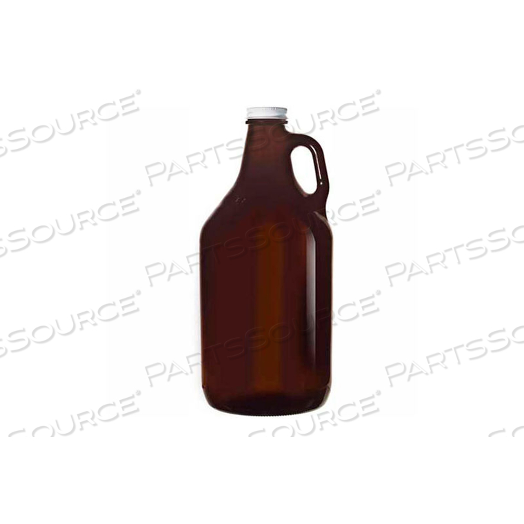 AMBER GROWLER WITH LID 64 OZ., 6 PACK 