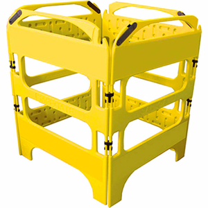 PLASTICADE ALL PLASTIC MANHOLE GUARD, NONCONDUCTIVE, YELLOW by Plasticade