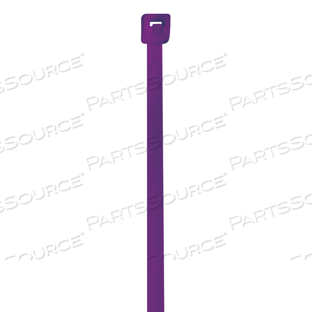 COLORED CABLE TIES, 18#, 4", PURPLE, 1000/CASE by BOX Partners (Box Acquisitions, LLC)