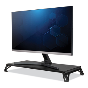 LO RISER MONITOR STAND, FOR 32" MONITORS, 24" X 11" X 2" TO 3", BLACK, SUPPORTS 30 LB by Allsop