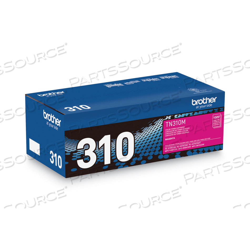 TN310M TONER, 1,500 PAGE-YIELD, MAGENTA by Brother TN310M TONER, 1,500 PAGE-YIELD, MAGENTA by Brother