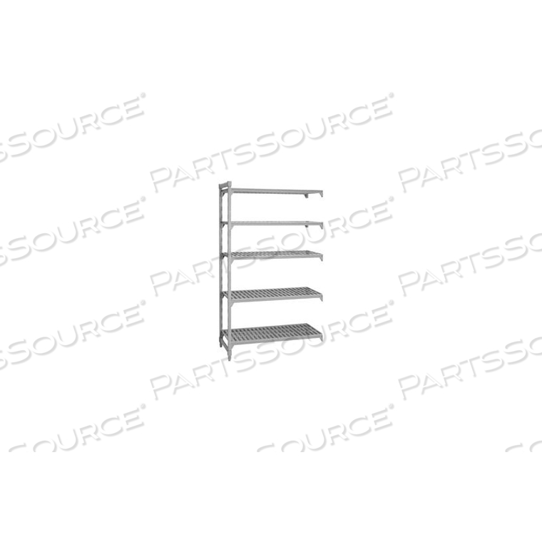 CAMSHELVING ADD-ON UNIT - 5 VENTED SHELVES 24X42X72 by Cambro CAMSHELVING ADD-ON UNIT - 5 VENTED SHELVES 24X42X72 by Cambro