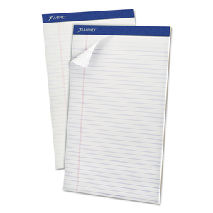 PERFORATED WRITING PADS, WIDE/LEGAL RULE, 50 WHITE 8.5 X 14 SHEETS, DOZEN by Ampad Corporation PERFORATED WRITING PADS, WIDE/LEGAL RULE, 50 WHITE 8.5 X 14 SHEETS, DOZEN by Ampad Corporation