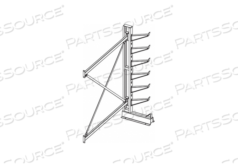 CANTILEVER RACK ADD-ON 7 FT H by Jarke CANTILEVER RACK ADD-ON 7 FT H by Jarke