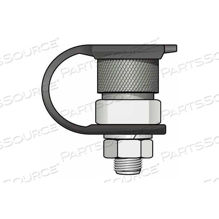 NON-LIGHTED FEMALE QUICK DISCONNECT BASE MOUNT W/ DEBRIS CAP by Checkers