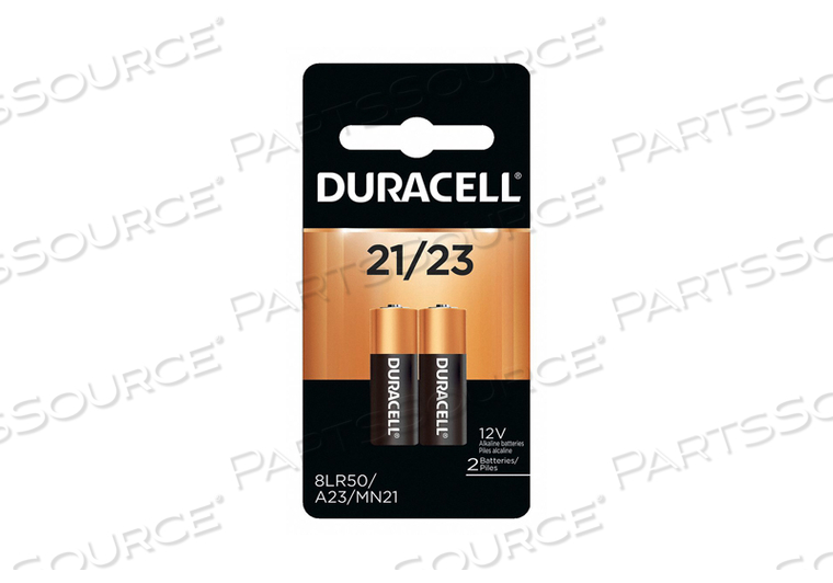 BATTERY, 21/23, ALKALINE, 12V, 60 MAH (PACK OF 2) by Duracell