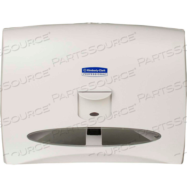 PUSH-LEVER PERSONAL TOILET SEAT COVER DISPENSER, WHITE HOLDS 125 COVERS by Boardwalk PUSH-LEVER PERSONAL TOILET SEAT COVER DISPENSER, WHITE HOLDS 125 COVERS by Boardwalk