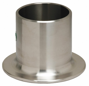 STUB END TYPE A, 304L STAINLESS STEEL, 1 1/2 IN X 1 1/2 IN FITTING PIPE SIZE, 2 IN OVERALL LG by Smith-Cooper