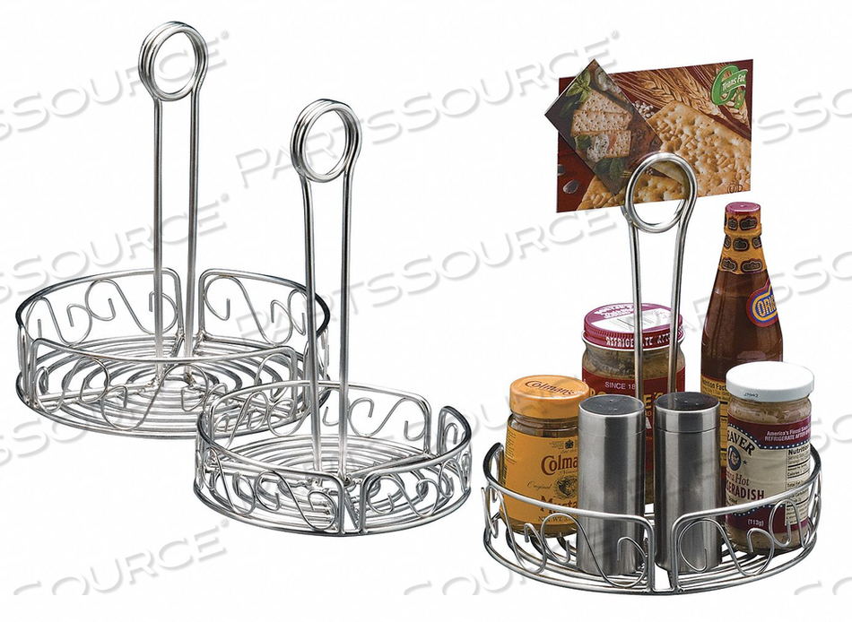 CONDIMENT RACK SILVER 6 1/4 X 9 IN. by American Metalcraft