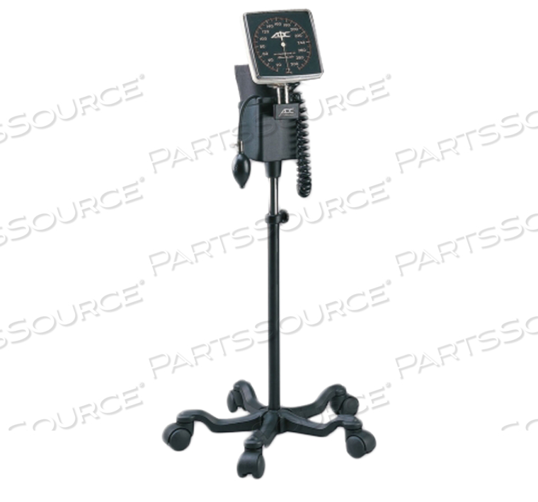 DIAGNOSTIX ADULT MOBILE ANEROID SPHYGMOMANOMETER - BLACK by American Diagnostic Corporation (ADC)