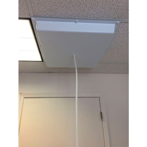 COMMERCIAL CEILING TILE LEAK DIVERSION COVER 24" X 24" FOR 1" DROP CEILING GRID SYSTEMS by Elima-Draft Incorporated