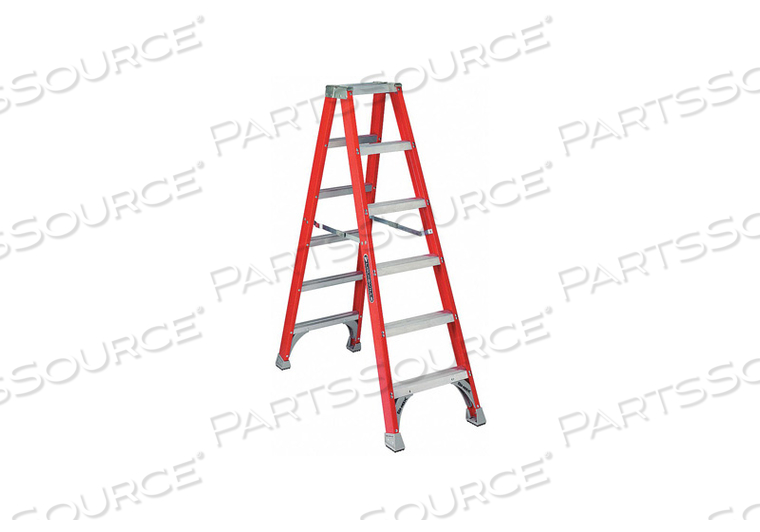 TWIN STEPLADDER FIBERGLASS IA 6FT FM1500 by Louisville TWIN STEPLADDER FIBERGLASS IA 6FT FM1500 by Louisville