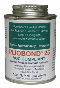 VOC COMPLIANT ADHESIVE 25LV 1/2 PT. by Pliobond