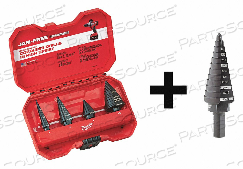 STEP DRILL BIT SET 5 PCS. by Milwaukee Electric Tools