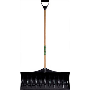 UNION TOOLS 30" POLY BLADE SNOW PUSHER W/ WOOD D-GRIP HANDLE by Union Tools