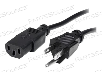 25FT (7.6M) 18AWG FLEXIBLE COMPUTER POWER CORD W/ NEMA 5-15P AND IEC 60320 C13 C by StarTech.com Ltd.