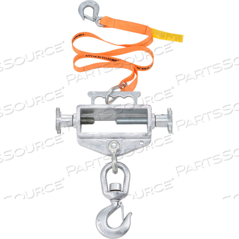 SINGLE FORK FORKLIFT HOOK ATTACHMENT - 4000 LB. CAP. - SWIVEL HOOK by Approved Vendor SINGLE FORK FORKLIFT HOOK ATTACHMENT - 4000 LB. CAP. - SWIVEL HOOK by Approved Vendor