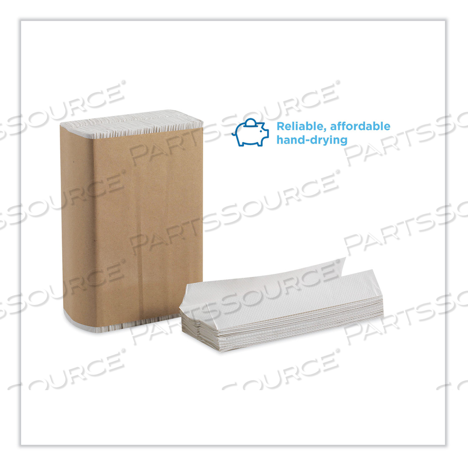 PACIFIC BLUE BASIC FOLDED PAPER TOWEL, 9.2 X 9.4, WHITE by Georgia-Pacific
