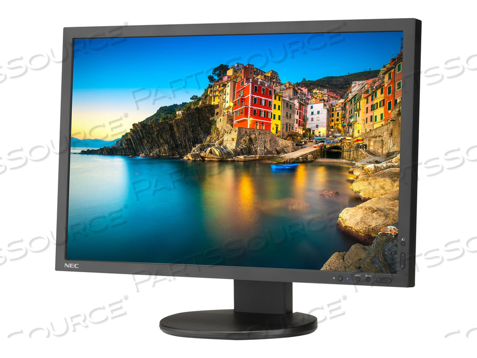 MULTISYNC MONITOR, 1920 X 1200, 25 W, BLACK, 1000:1, 24 IN, 21.9 IN X 14.9 TO 20.8 IN, 178 DEG VERTICAL, 178 DEG HORIZONTAL 