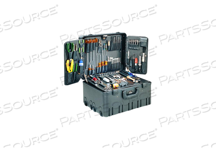 MASTER FIELD SERVICE TOOL KIT, WHEELED ROTO RUGGED CASE,12 IN DEPTH by JENSEN Tools + Supply Inc. (Formerly Stanley Supply & Services)