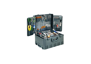 MASTER FIELD SERVICE TOOL KIT, WHEELED ROTO RUGGED CASE,12 IN DEPTH by JENSEN Tools + Supply Inc. (Formerly Stanley Supply & Services)