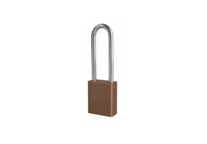 E0163 LOCKOUT PADLOCK KD BROWN 1-7/8 H by American Lock