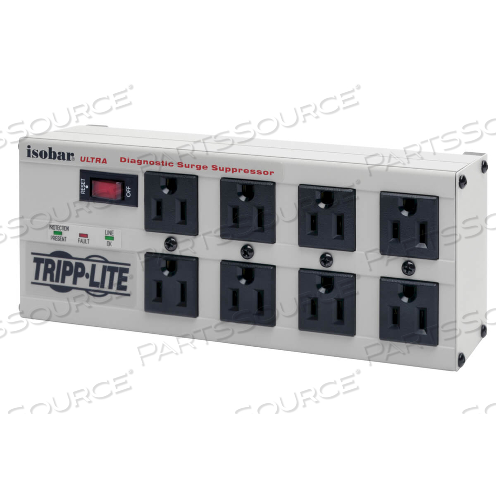 ISOBAR SURGE PROTECTOR METAL 8 OUTLET 12FT CORD 3840 JOULES by Tripp Lite ISOBAR SURGE PROTECTOR METAL 8 OUTLET 12FT CORD 3840 JOULES by Tripp Lite