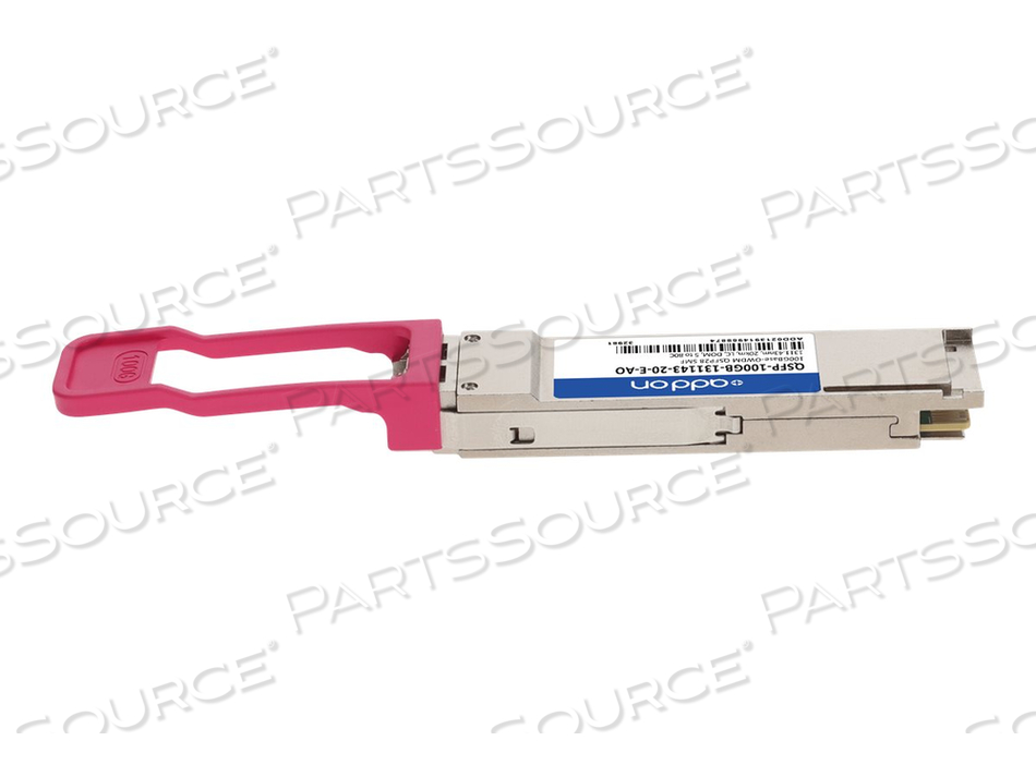 ADDON, QSFP28 TRANSCEIVER MODULE, 100 GIGABIT ETHERNET, 100GBASE-OWDM, LC SINGLE-MODE, UP TO 12.4 MILES, 1311.43 NM, TAA COMPLIANT by ADDON