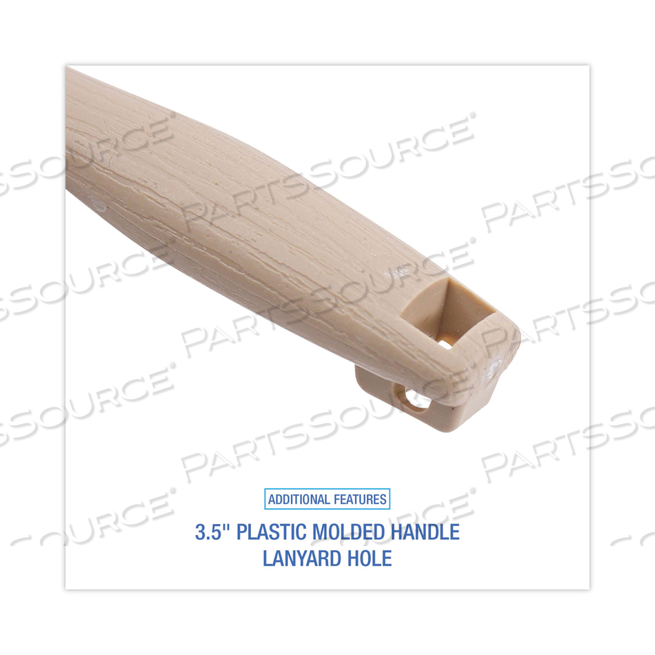 COUNTER BRUSH, BLACK TAMPICO BRISTLES, 4.5" BRUSH, 3.5" TAN PLASTIC HANDLE by Boardwalk