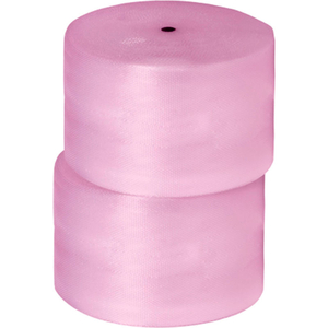 ANTI-STATIC BUBBLE ROLL 24" X 250' X 1/2", PERFORATED, PINK, 2/PACK by Box Packaging Inc