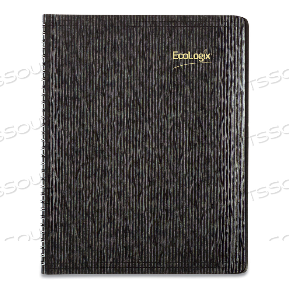 ECOLOGIX RECYCLED MONTHLY PLANNER, ECOLOGIX ARTWORK, 11 X 8.5, BLACK COVER, 14-MONTH (DEC TO JAN): 2022 TO 2024 by Brownline