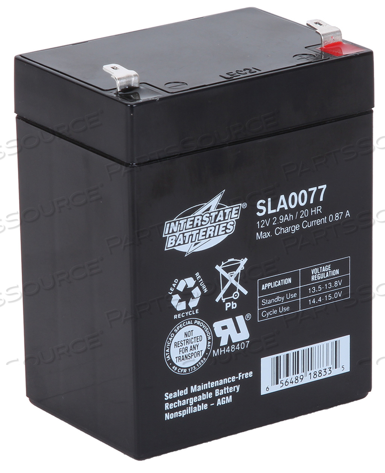 INTERSTATE SEALED LEAD ACID REPLACEMENT BATTERY 