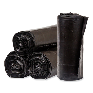 ECO STRONG PLUS CAN LINERS, 40 GAL, 1.35 MIL, 40 X 46 BLACK, 100/CARTON by Pitt Plastics, Inc