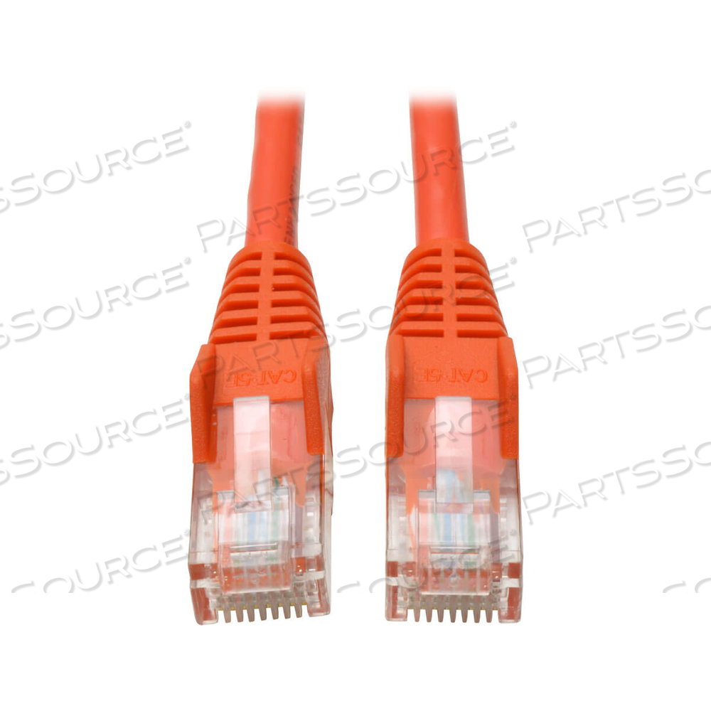 ETHERNET CABLE, CAT5E 350 MHZ SNAGLESS MOLDED (UTP) (RJ45 M/M), POE, ORANGE, 10 FT by Tripp Lite