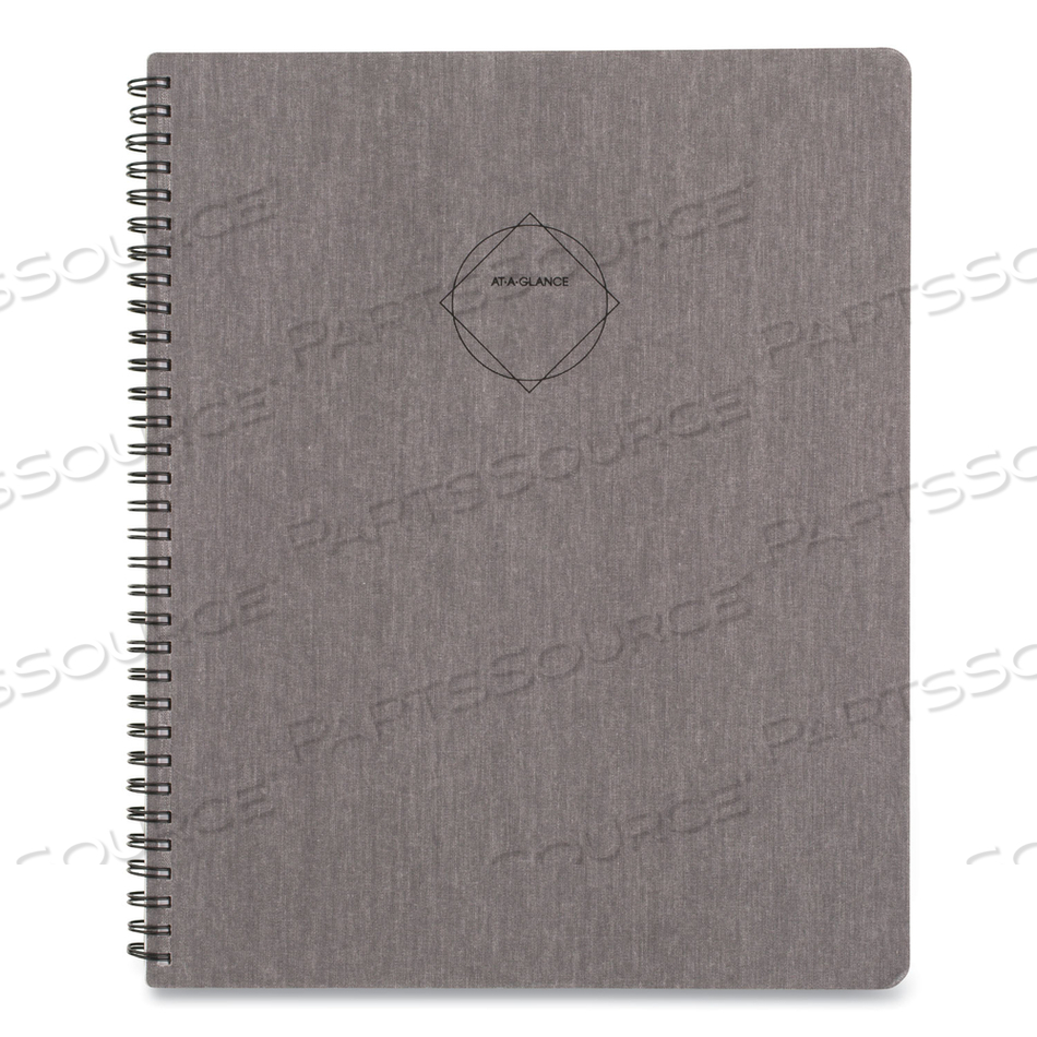 ELEVATION LINEN WEEKLY/MONTHLY PLANNER, 11 X 8.5, CHARCOAL COVER, 12-MONTH (JAN TO DEC): 2023 