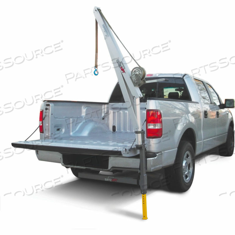 SPITZLIFT PICKUP TRUCK RECEIVER HITCH CRANE PACKAGE WITH 20' STRAP 