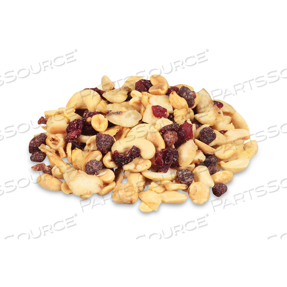 GLAZED MIXES, RASPBERRY CRUMBLE CASHEW TRAIL MIX, 1.5 OZ POUCH, 18/CARTON 