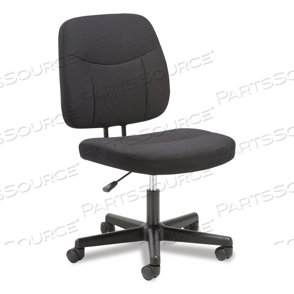 4-OH-ONE MID-BACK ARMLESS TASK CHAIR, SUPPORTS UP TO 250 LB, 15.94" TO 20.67" SEAT HEIGHT, BLACK 