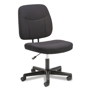 4-OH-ONE MID-BACK ARMLESS TASK CHAIR, SUPPORTS UP TO 250 LB, 15.94" TO 20.67" SEAT HEIGHT, BLACK by Sadie