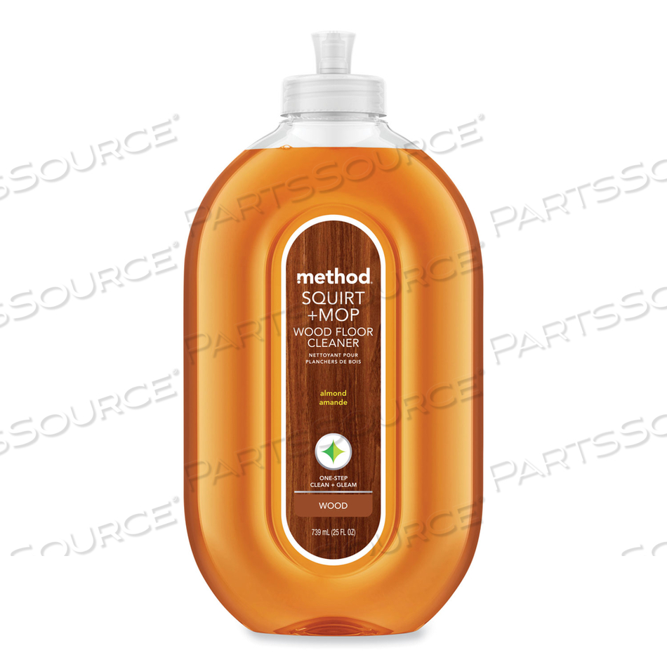 SQUIRT + MOP WOOD FLOOR CLEANER, ALMOND SCENT, 25 OZ SQUIRT BOTTLE by Method