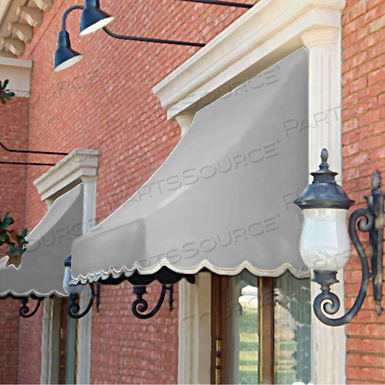 WINDOW/ENTRY AWNING 4-3/8'W X 3-11/16'H X 3'D GRAY 