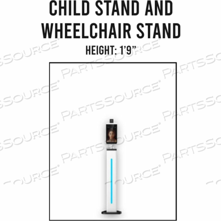 SMART ACCESS KIOSK CHILD AND WHEEL CHAIR STAND 