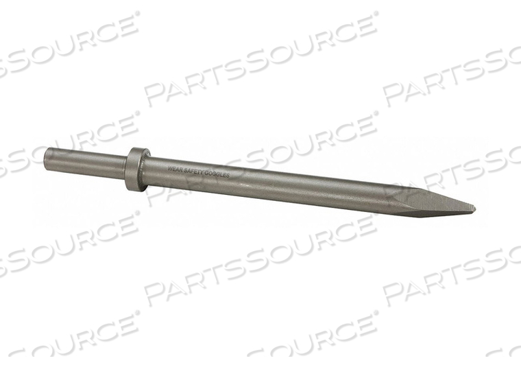 MOIL POINT CHISEL, NON-SPARKING NO, SHANK SHAPE ROUND, SHANK SIZE 0.68 IN, SHANK DESIGN ROUND, OVERALL LENGTH 12 IN, MATERIAL STEEL, POINT T by Westward MOIL POINT CHISEL, NON-SPARKING NO, SHANK SHAPE ROUND, SHANK SIZE 0.68 IN, SHANK DESIGN ROUND, OVERALL LENGTH 12 IN, MATERIAL STEEL, POINT T by Westward