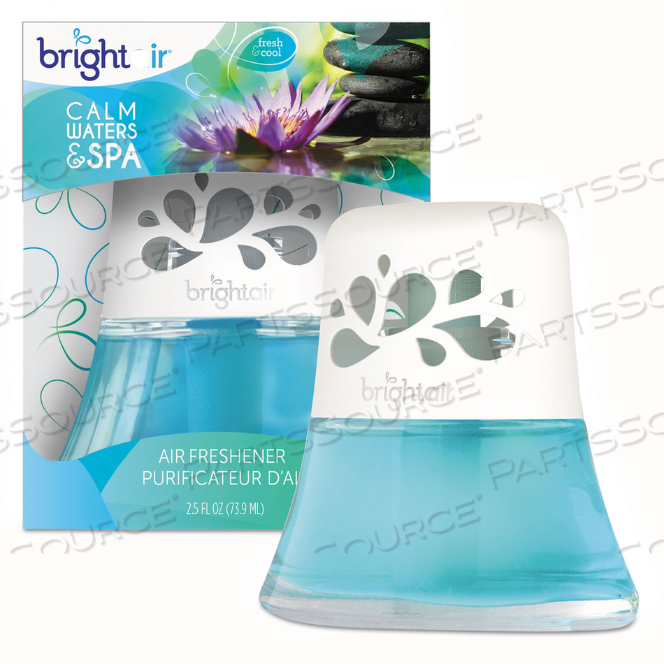 SCENTED OIL AIR FRESHENER, CALM WATERS AND SPA, BLUE, 2.5 OZ by Bright Air SCENTED OIL AIR FRESHENER, CALM WATERS AND SPA, BLUE, 2.5 OZ by Bright Air